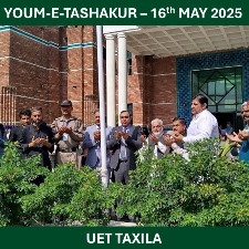 UET Taxila is observing Youm-e-Tashakur